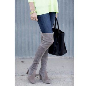 NEW Stuart Weitzman Highland Over-the-knee Boots, US 9, Two Tone Colorblock